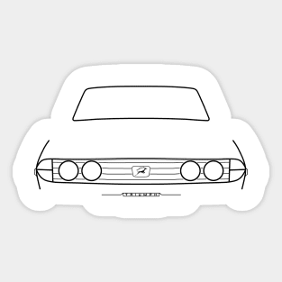 Triumph Stag classic car outline graphic (black) Sticker